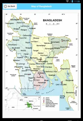 Map of Bangladesh - মানচিত্র android App screenshot 1